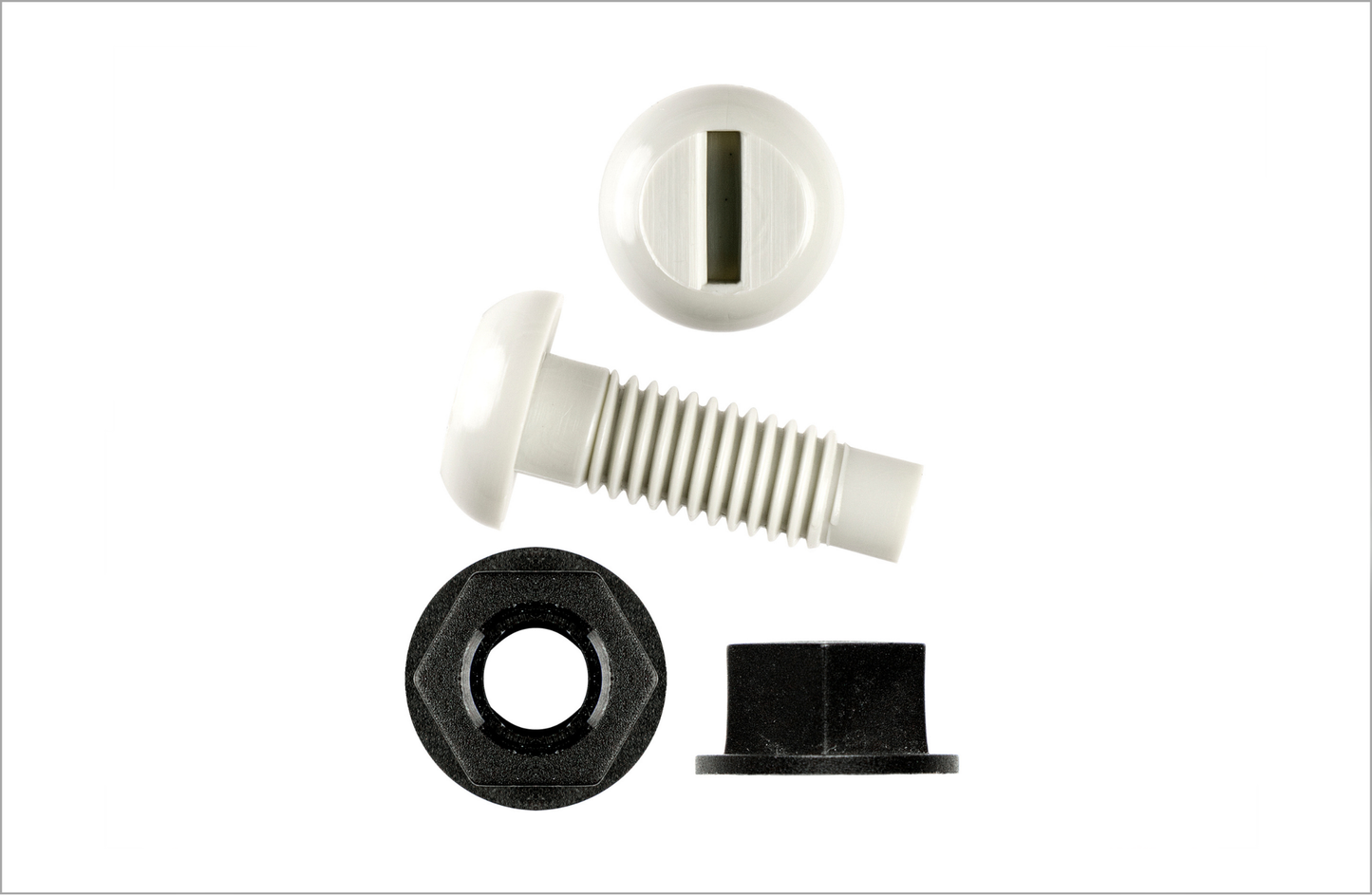 Nuts and Bolts White (Pack of 4)