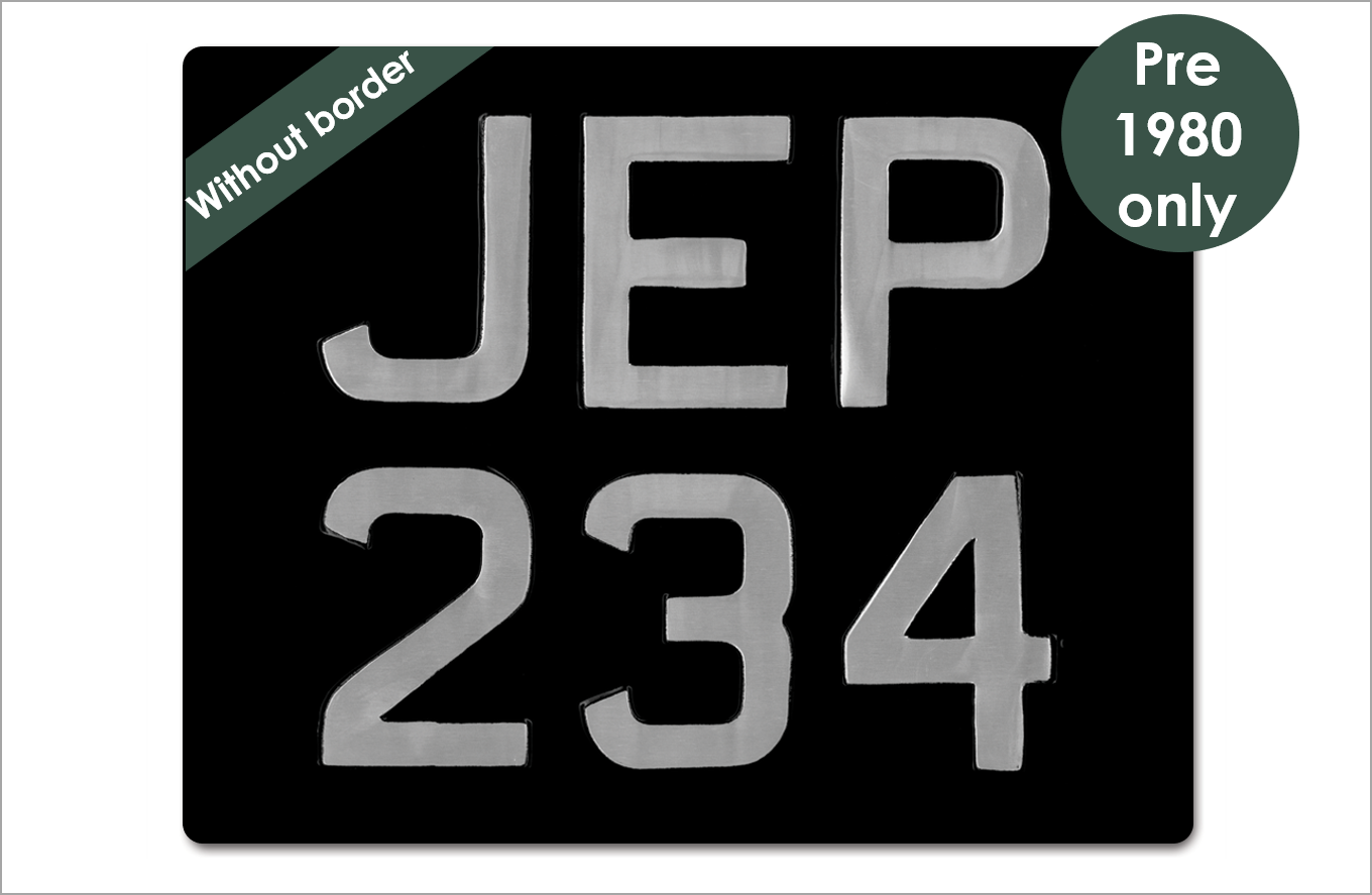 Embossed 6-digit square 12 x 9 1/2" with 3 1/2" digits