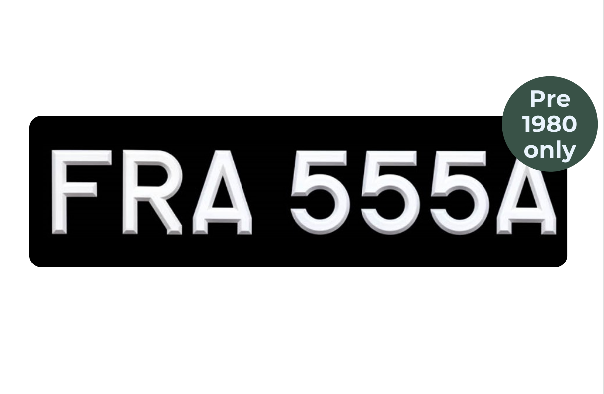 Oversize 21 x 6" with 3 1/8" white peak digits