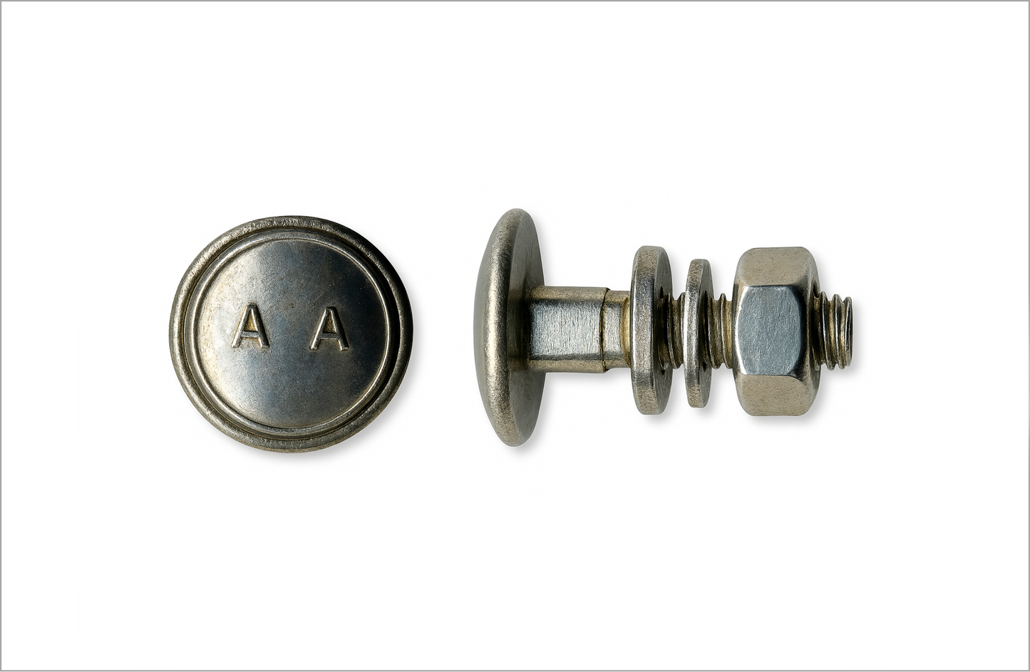 Stainless Steel Dome Head 3/4" Nut & Bolt (Pack of 1)