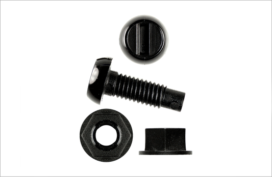 Nuts and Bolts Black (Pack of 4)