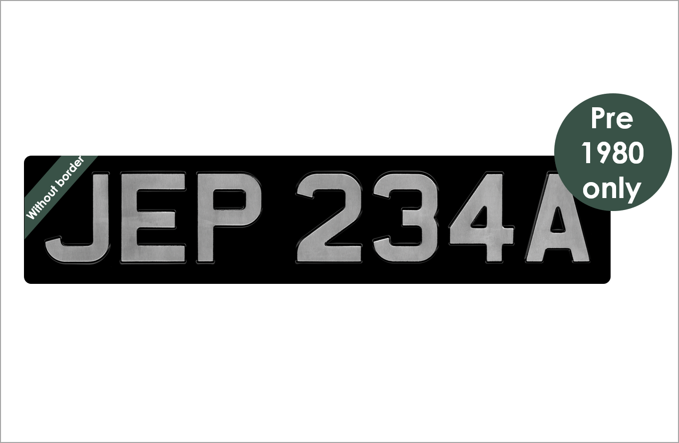 Embossed 7-digit oblong 20 3/4 x 4 1/2" with 3 1/8" digits