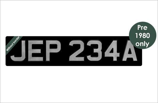 Embossed 7-digit oblong 20 3/4 x 4 1/2" with 3 1/8" digits