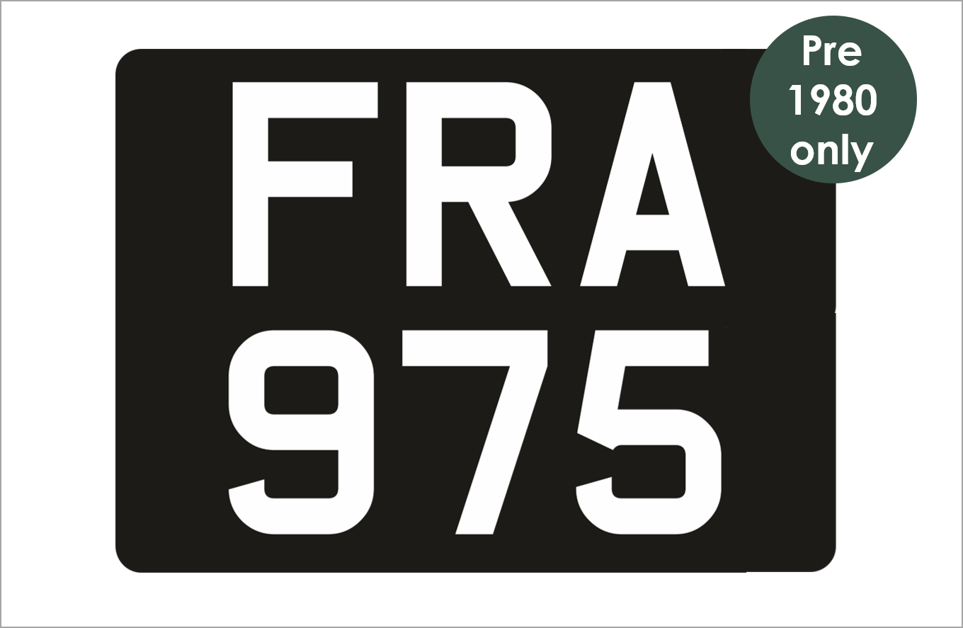 Self-adhesive: black square (11 3/16 x 8") with white 3 1/8" digits