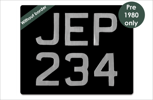 Embossed 6-digit square 12 x 9 1/2" with 3 1/2" digits