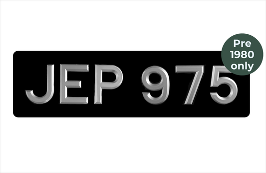 Oversize 21 x 6" with 3 1/2" silver peak digits
