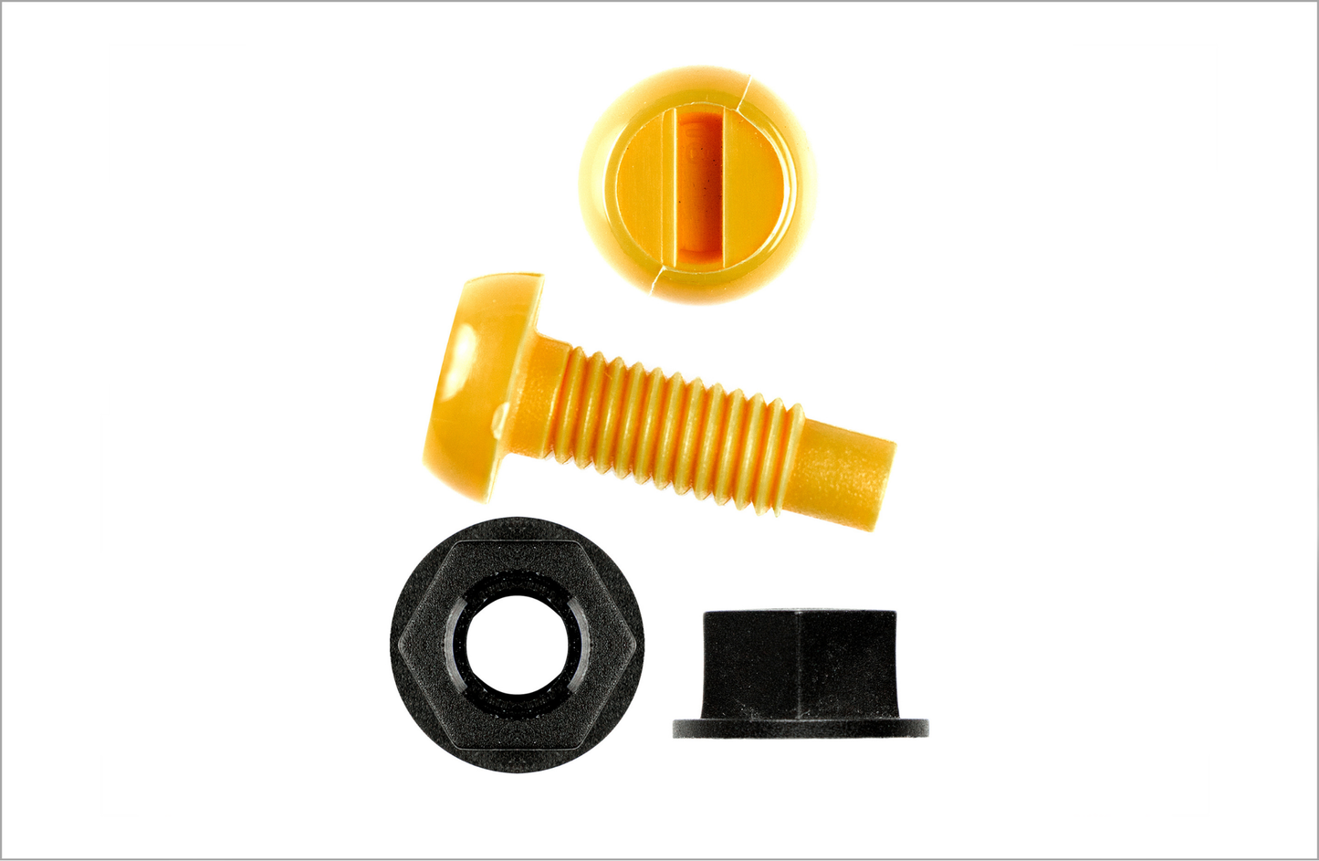 Nuts and Bolts Yellow (Pack of 4)