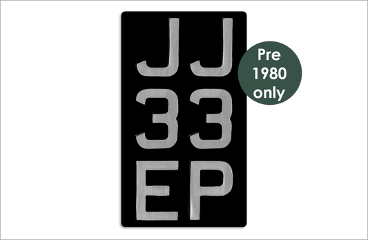 Embossed military 3-line (7 1/2 wide x 13" high with 3 1/2" digits)